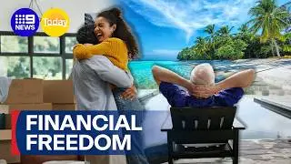 How everyday Aussies are pursuing financial freedom | 9 News Australia