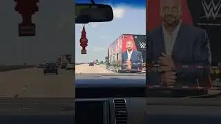 WWE Semi Trucks arriving in Lincoln Nebraska.