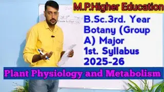 B.sc.3rd.Year Botany Group A Major 1st Paper Syllabus 2025-26