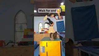 The audacity 🥰 #tricking #stunt #amnewbutnottheleast #acrobatics #teambackflip #trampoline #shorts