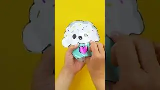 DIY Paper Cupcake Squishy Toy 🧁💥 #shorts #diy #crafts #papercraft