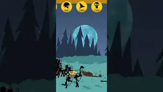 Night 2-7 Survivors. Epic battles with zombies | Stick War Legacy Endless Deads #shorts