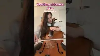 Vivaldi&rsquo;s most famous violin piece.. but on cello 🤭 #celloplayer