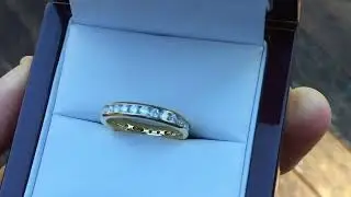 Channel Set Round Brilliant Diamond Eternity Ring in 18k Yellow Gold