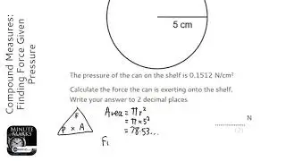 Compound Measures: Finding Force Given Pressure (Grade 4) - OnMaths GCSE Maths Revision
