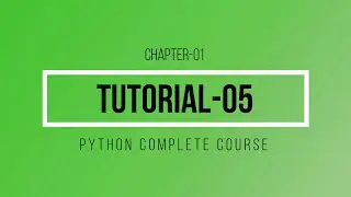 Escape Sequences : Python tutorial 05