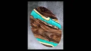 Oval Epoxy Table, Coffee Table, Wooden Oval Table, Office Epoxy Table, Epoxy Wood Table, #shorts