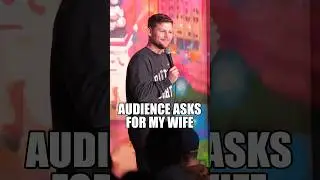 Audience member asks for my wife. #standup #comedy #drewlynch #wife