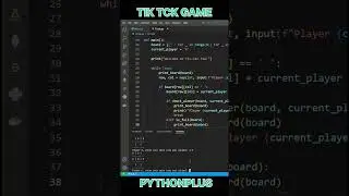 TIC TAK GAME IN PYTHON please hit 100 likes  #funnyvideo #games #entertainment #python #playing #lol