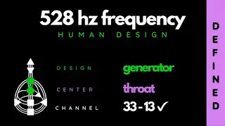 Human Design GENERATOR | Frequency 528Hz | Somatic Healing | THROAT | Defined Channel 33-13