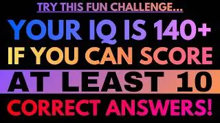 Are You As Smart - Or Smarter Than The Average Person Your Age? Take This Quiz And Find Out! #gkquiz