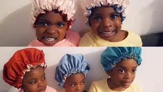 How to Make 2in1 Satin Hair Bonnet For Your Baby Girl/ DIY Satin Bonnet