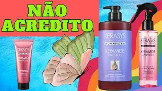 Primeiras impress&otilde;es LAN&Ccedil;AMENTOS KERASYS  - Keramide Ampoule 