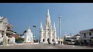 white neo-gothic catholic church kanyakumari  | Kanyakumari Tamil nadu India