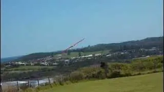 Clipped EPP Windrider Bat flying wing. Big air high performance fast slope glider demo review
