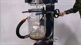 5-100L Jacketed glass reactor with rotation and lifting