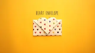 DIY Heart Envelope Tutorial | Easy Origami Heart Envelope for Beginners