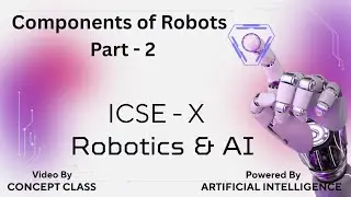 Components of a Robot | Sensors, Actuators, Controllers | ICSE Class 10 Robotics & AI