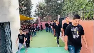 الطابور الصباحي في مدرسة #أكاديمية_الرواحل