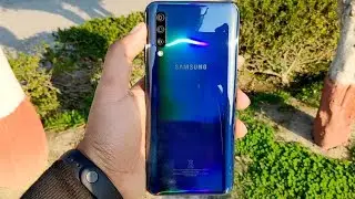 [Hindi] Samsung A50 Retail Unit Unboxing and Fingerprint Scanner Test with Tempered Glass!