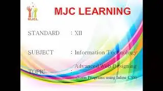 Advanced Web Designing/ Form Program using Inline CSS