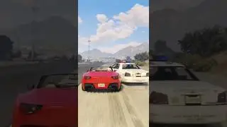 Cop Car Got DESTROYED in Seconds! 🚓 | GTA 5 Epic Fail #gamingshorts #youtubegaming #ytshorts #gta5
