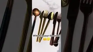 gold!!😍 what's your favorite cutlery color? click on comments to join discussion 🗣🔥🔥#colors #youth