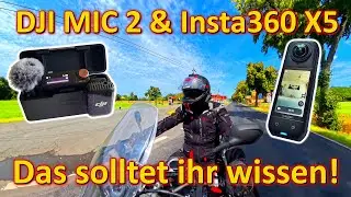 Insta360 X5 + DJI Mic 2 - Motorrad Vlogging tauglich? - Mikrofontest