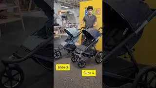 For active parents, 3 or 4 wheels? Thule Glide 3 or Thule Glide 4 wheels.
