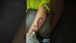 Funky tattoo from Idar balaji complex
