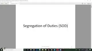 Segregation of Duties (SOD) and Reviewing Roles, Authorization using SUIM in SAP