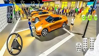 Luxury Nissan GTR R-35 Orange colour Car 🚕 Simulator: Parking The Gass Pump Driving Class Game-3D 