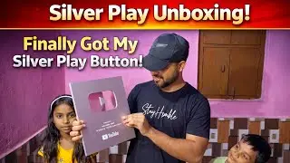 Finally Silver Play Button Unboxing 🎉 | YouTube 100K Achievement 🥈