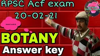 ACF EXAM BOTANY (answer key)