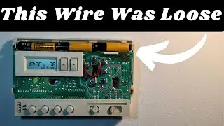 HVAC Thermostat Repair/Re-Solder Loose Wire