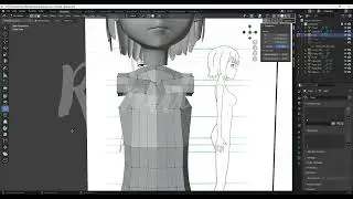 2D Character modeling in Blender l Blender Student Work l Part 3