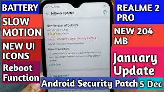 Realme 2 Pro New January 2019 Update
