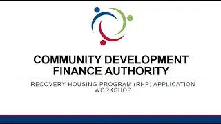 CDFA Recovery Housing Program Workshop