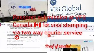 VFS Global Canada | Two Way Courier Service | Combined Application(Student + SOWP+ Kid) Step By Step