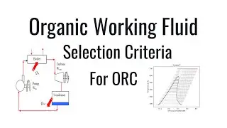 Organic Fluid Selection Criteria for the Organic Rankine Cycle (ORC)