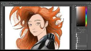 Dreamy Red Hair Portrait | Speed Art