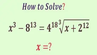 A Mind-Blowing Algebra mathematics    Equation | Olympiad  Question | can you solve ?  | x=?