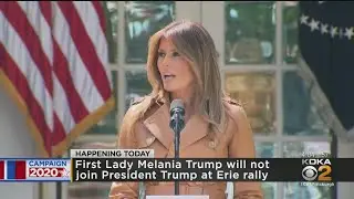 First Lady Melania Trump Cancels Campaign Visit To Erie