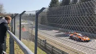NLS / VLN race 1 2022 - Group 1 starting lap at Hatzenbach 3D Audio binaural (use headset!!)