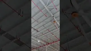 7.3m HVLS Industrial Ceiling Fans - Large Warehouse Fans#hvlsfans #temple Fans #Large area Fans