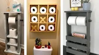 20 Ideias de Porta Papel Higiênico para organizar Banheiro pequeno