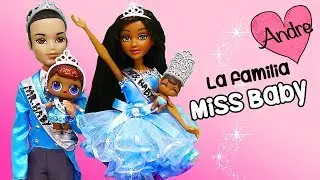 La familia LOL Miss Baby en el desfile | Jugando mu&ntilde;ecas y juguetes con Andre