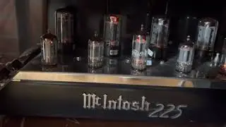 JR149 speakers with McIntosh MC225 amp and MX110 preamp Thorens TD126 MKII turntable