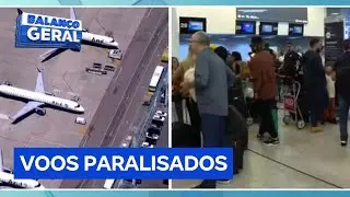 Vazamento de óleo paralisa voos no Aeroporto Santos Dumont, no Rio de Janeiro