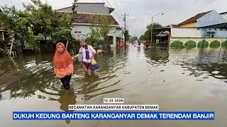 DUKUH KEDUNG BANTENG KECAMATAN KARANGANYAR KABUPATEN DEMAK TERENDAM BANJIR